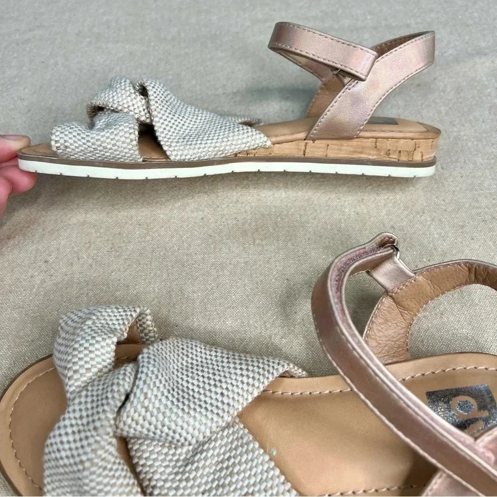 DV by Dolce Vita Girls Davis Woven Sandals Beige Size 4 Casual Strap